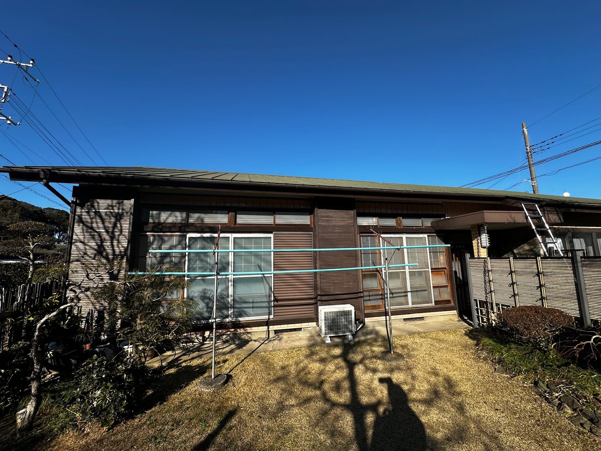 阿見町 外壁塗装 正面 施工前