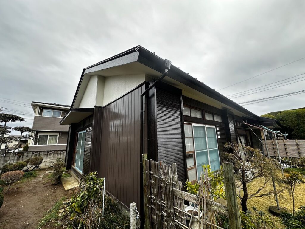 阿見町 外壁塗装 施工完了（角）