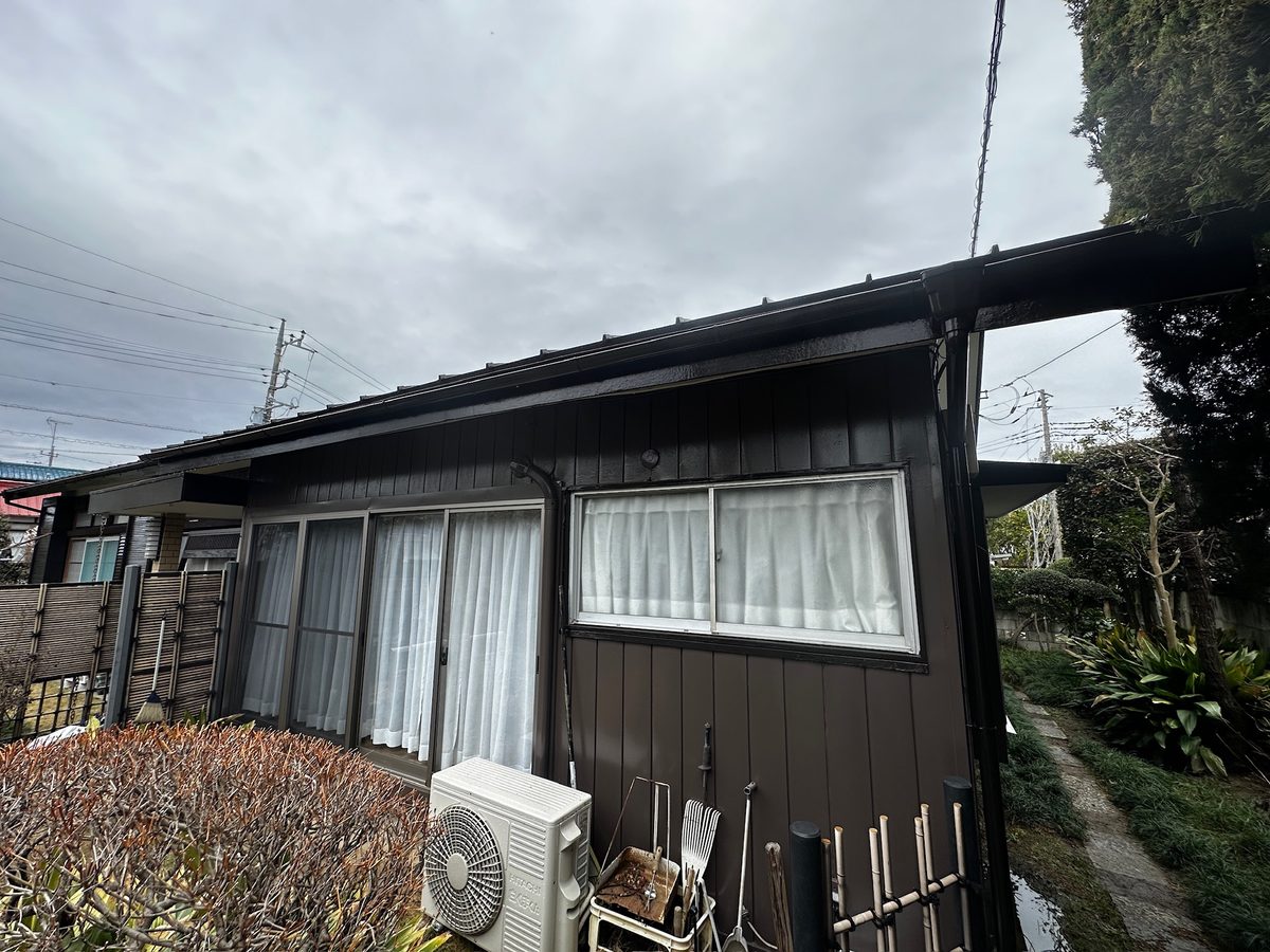 阿見町 外壁塗装 縁側 施工後