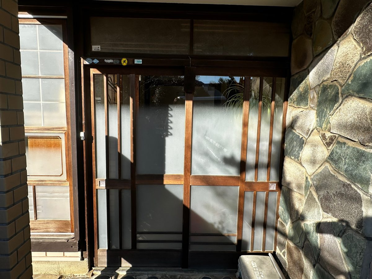 阿見町 外壁塗装 玄関 施工前