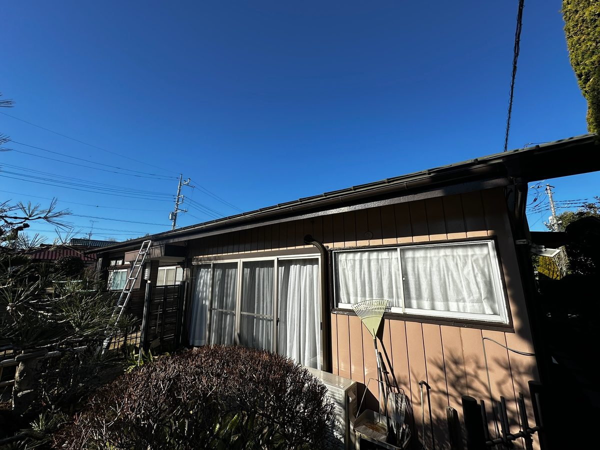 阿見町 外壁塗装 縁側 施工前