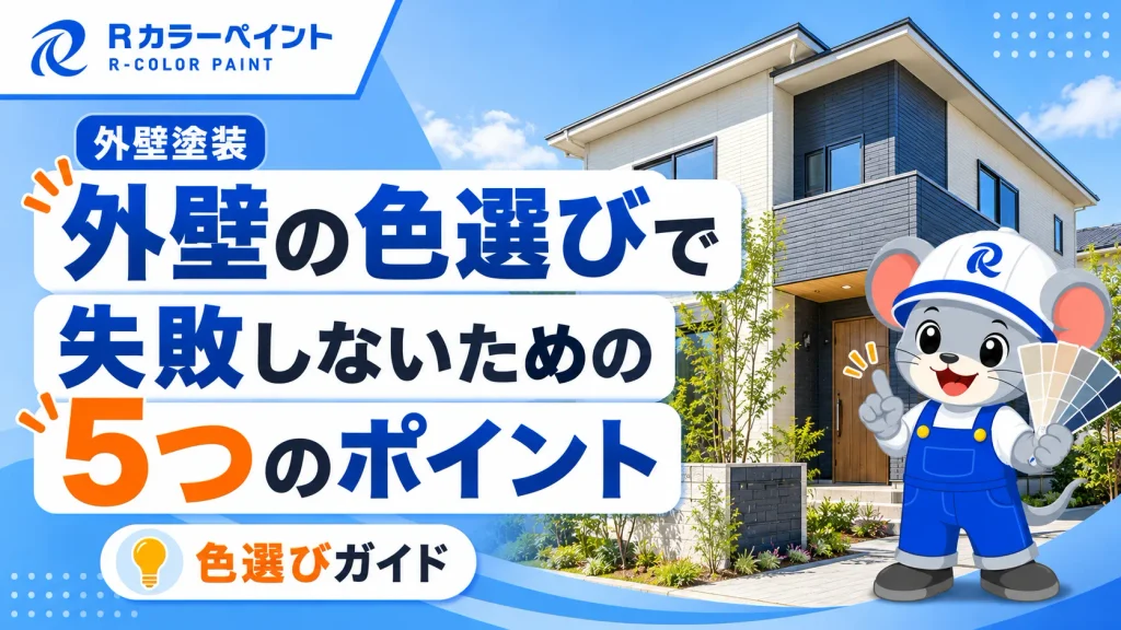 外壁の色選びで失敗しないための5つのポイント