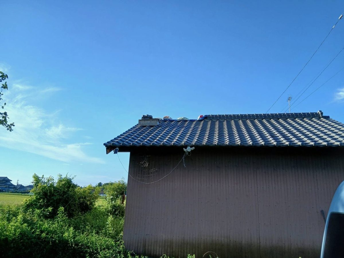 稲敷市 外壁塗装 納屋 完了