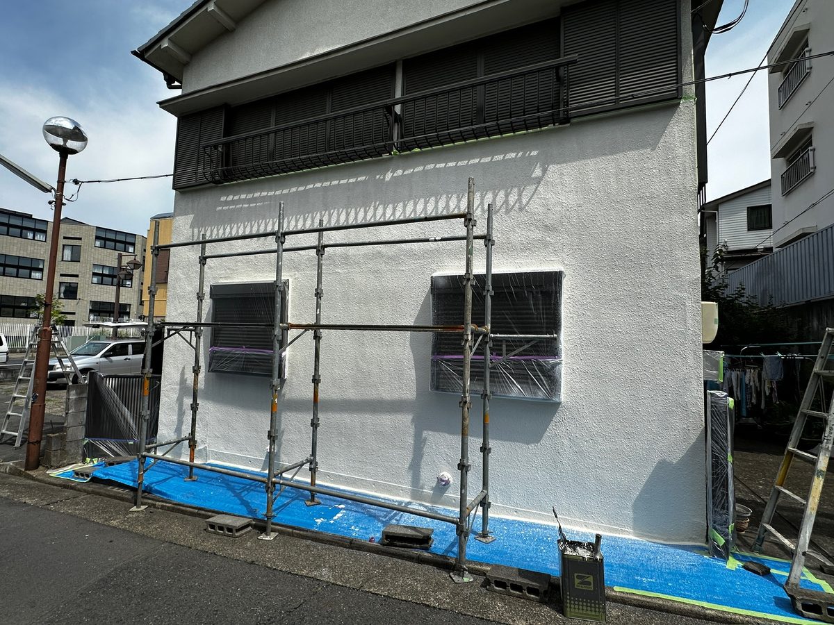 水戸市 シャッター付き窓交換 外壁塗装 外壁 塗装
