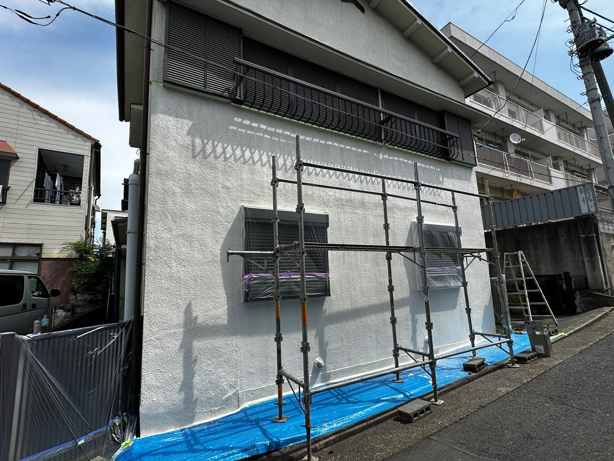 水戸市 シャッター付き窓交換 外壁塗装 外壁 塗装