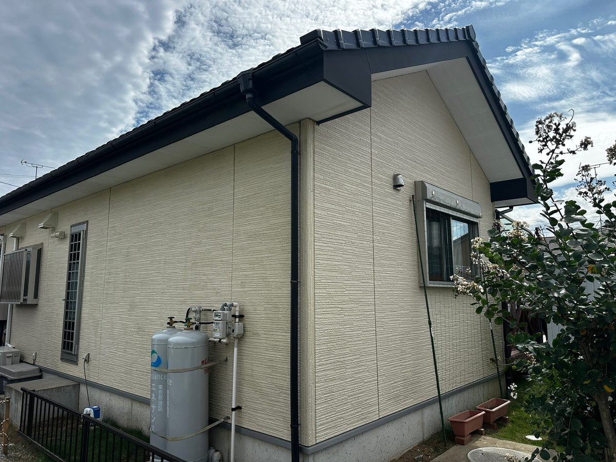 鹿嶋市 外壁塗装 施工前（側面）