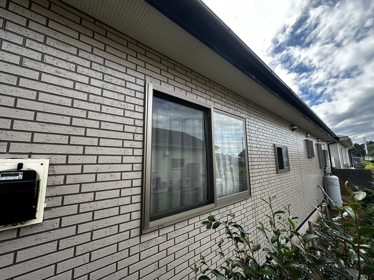 鹿嶋市 外壁・屋根塗装 施工完了(側面)