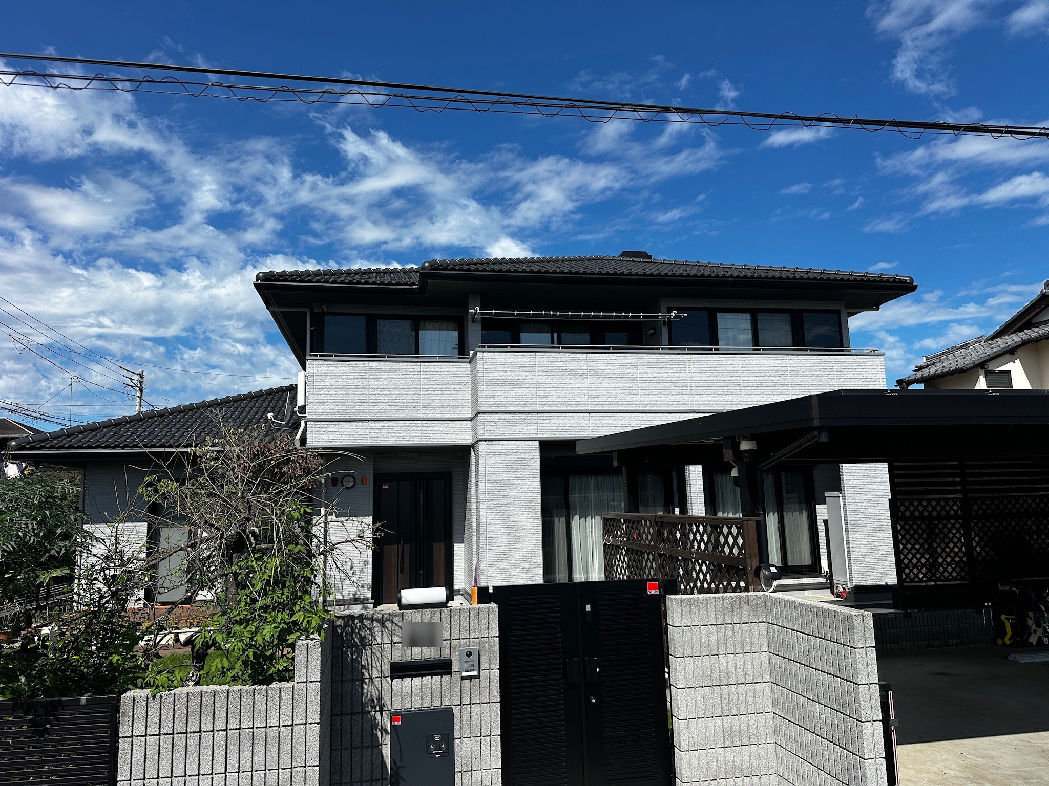 土浦市 パナホームの外壁塗装事例 施工後