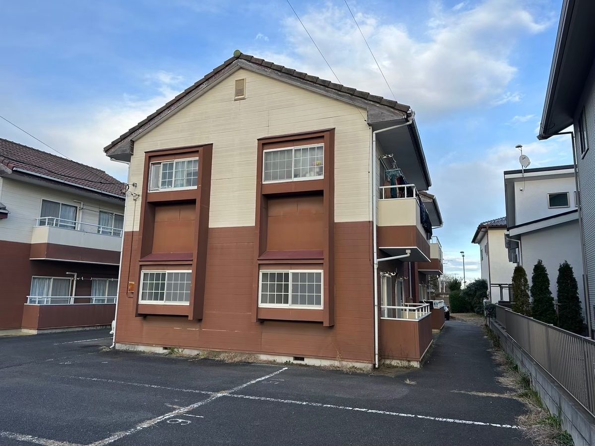 水戸市 アパート 外壁塗装・屋根塗装 施工前（A棟）