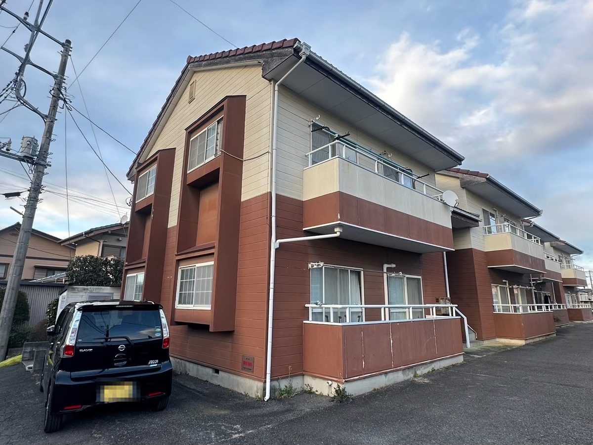 水戸市 アパート 外壁塗装・屋根塗装 施工前（B棟）