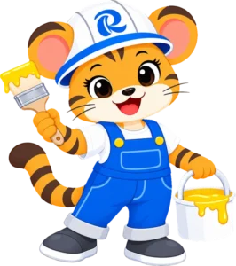 Rカラーペイントのキャラクター ヌリコちゃん