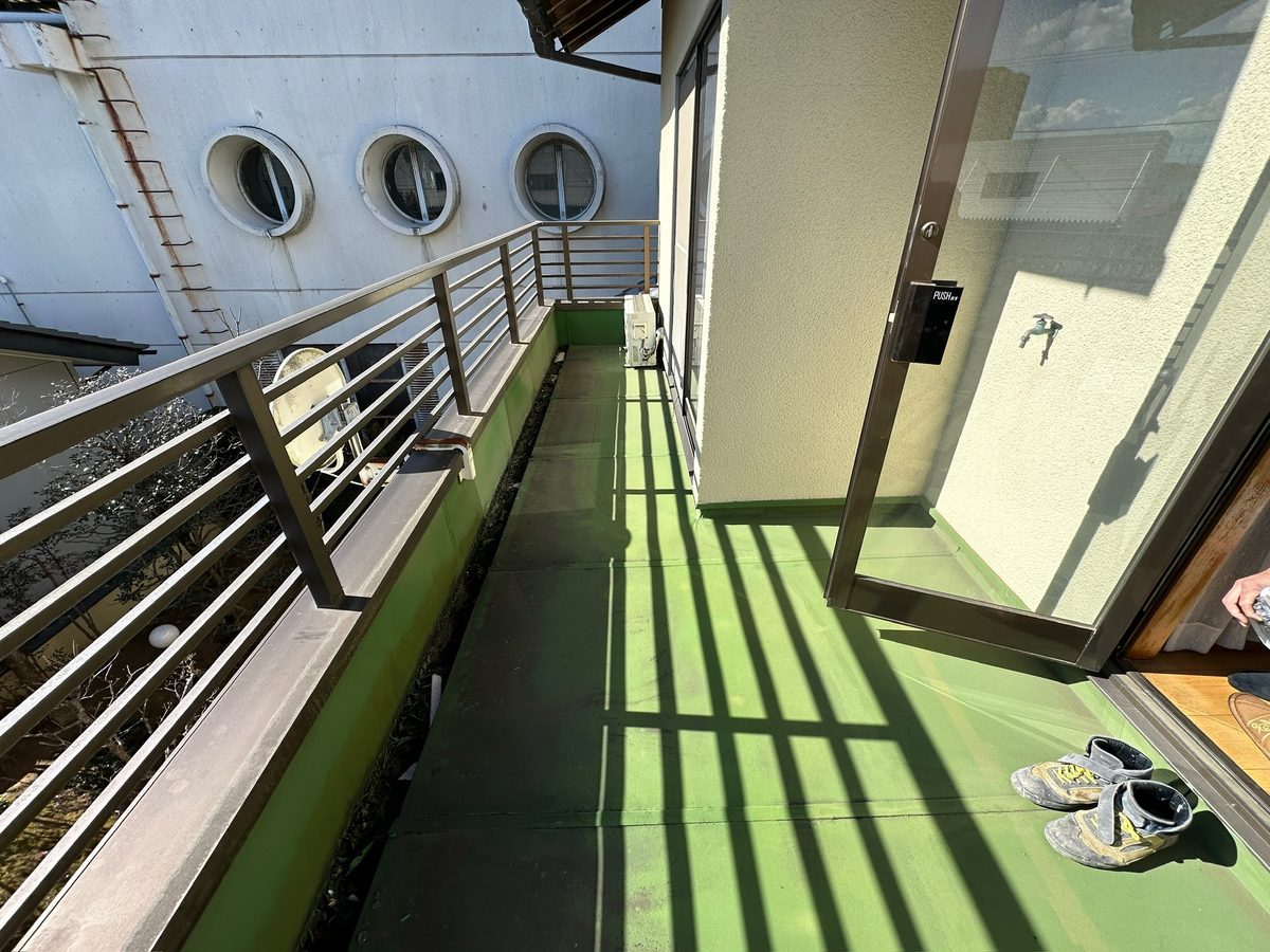 土浦市 外壁塗装 ベランダ 施工前