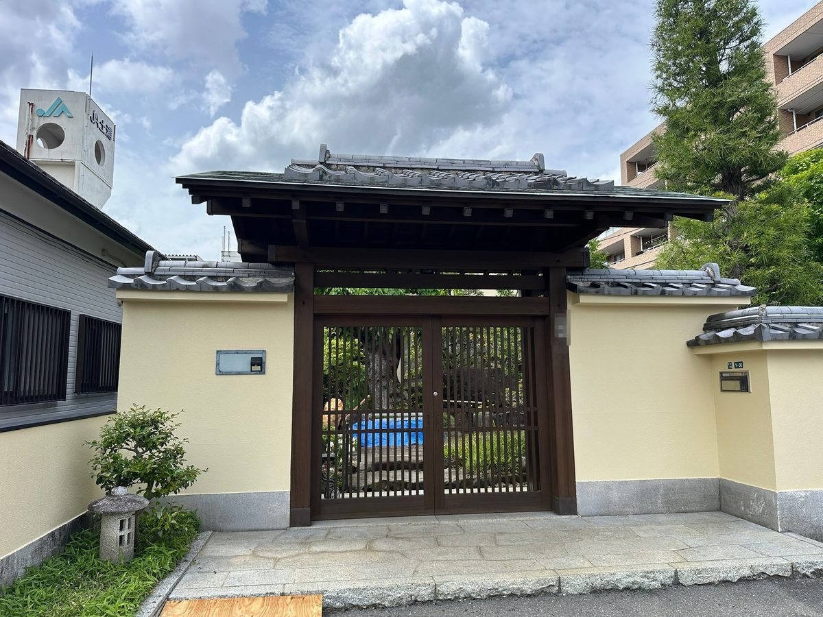 土浦市 外壁塗装 施工完了(門)