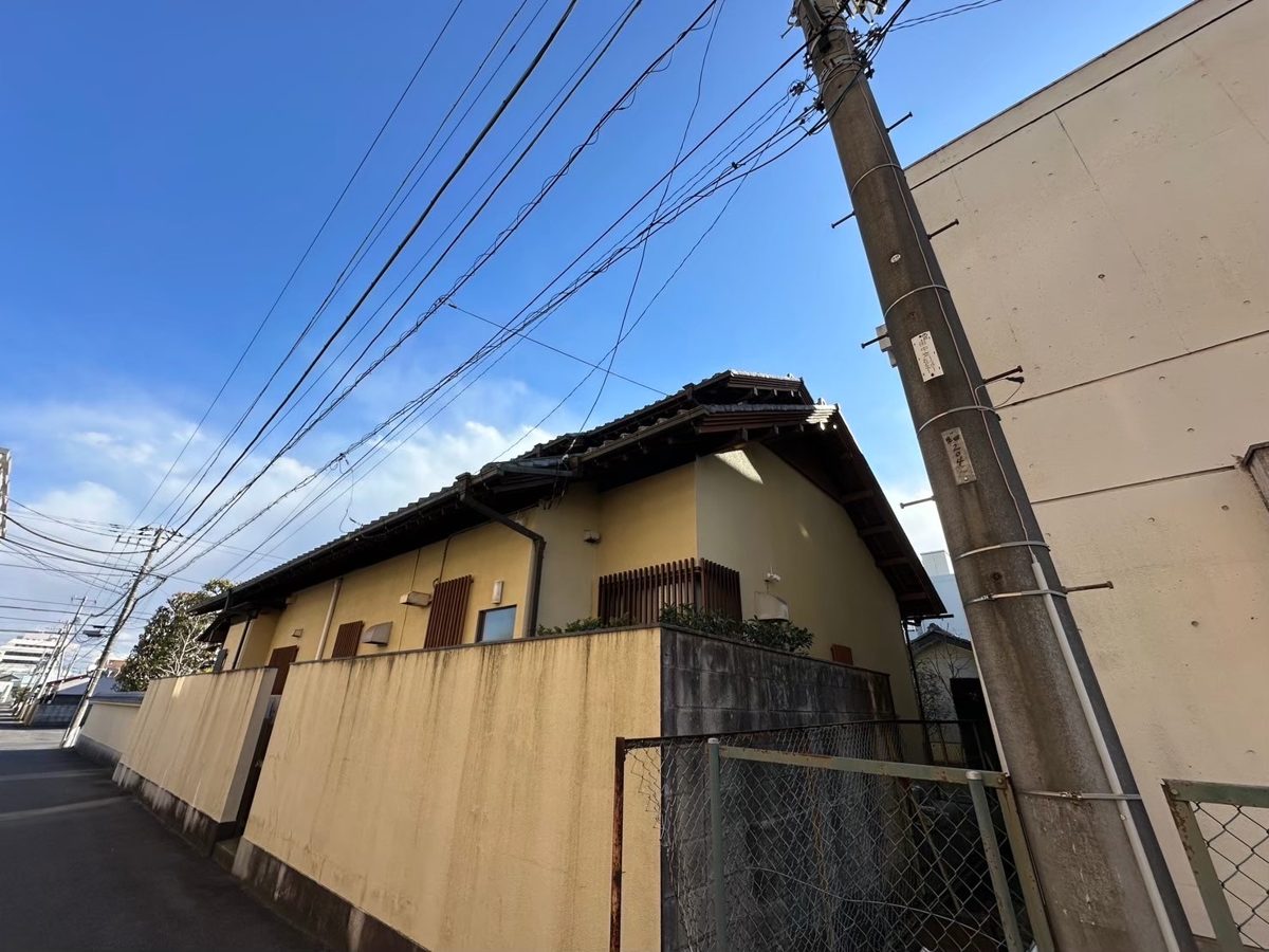 土浦市 外壁塗装 施工前(塀と建物)