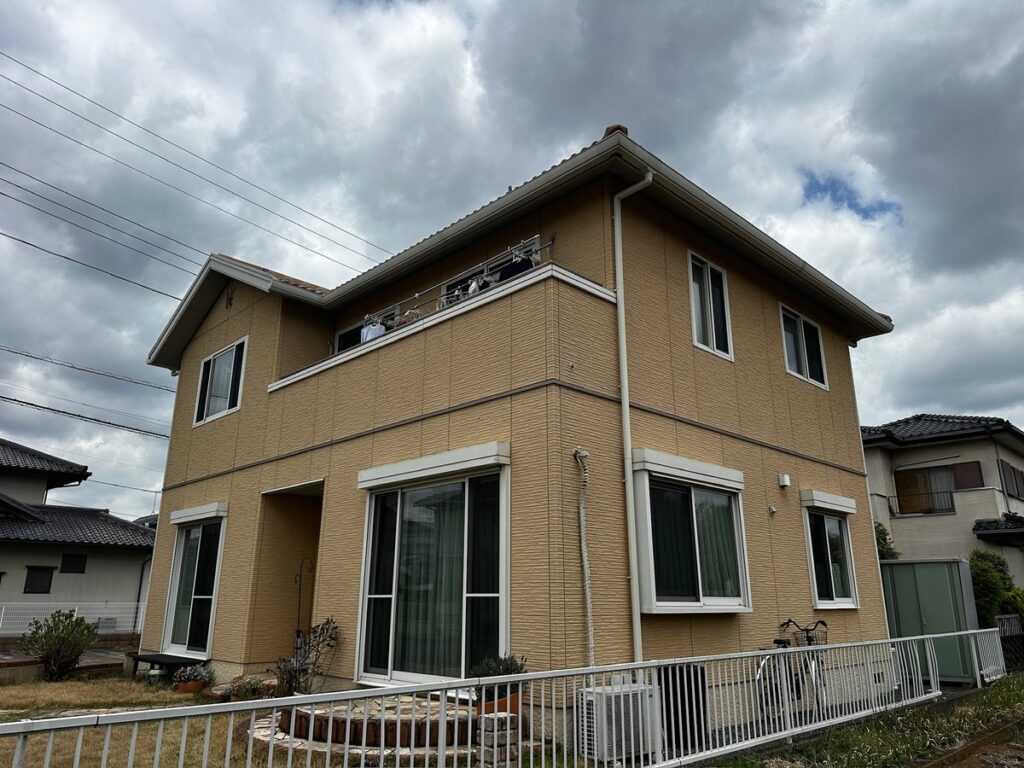 土浦市 外壁塗装 施工前（裏側）
