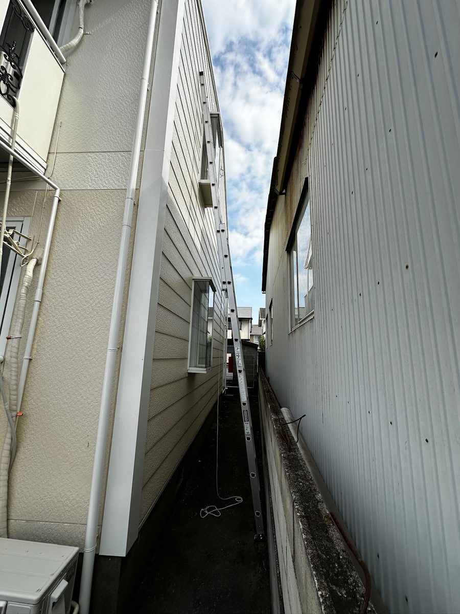 土浦市 アパート 雨漏り修理 現地調査