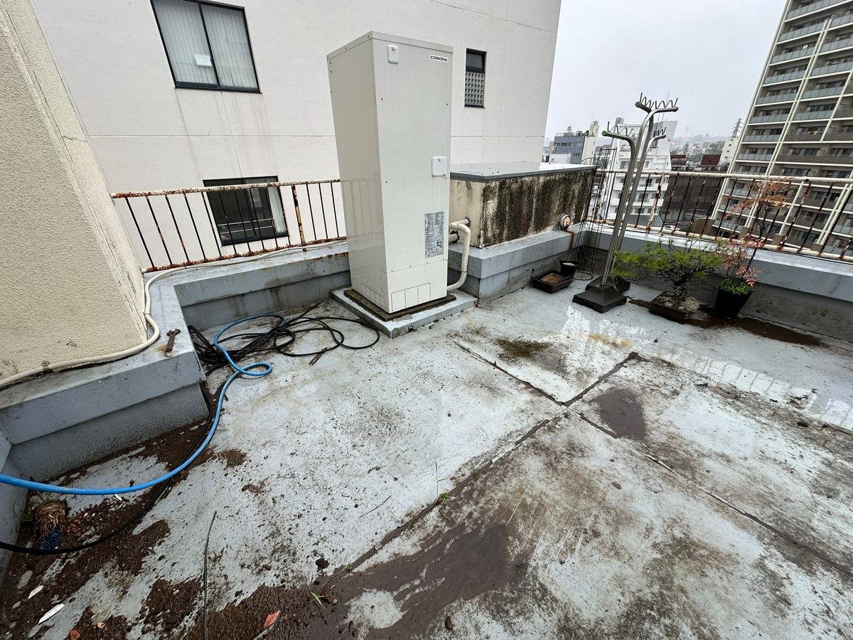 土浦市 屋上防水・鉄部塗装 現地調査（屋上）