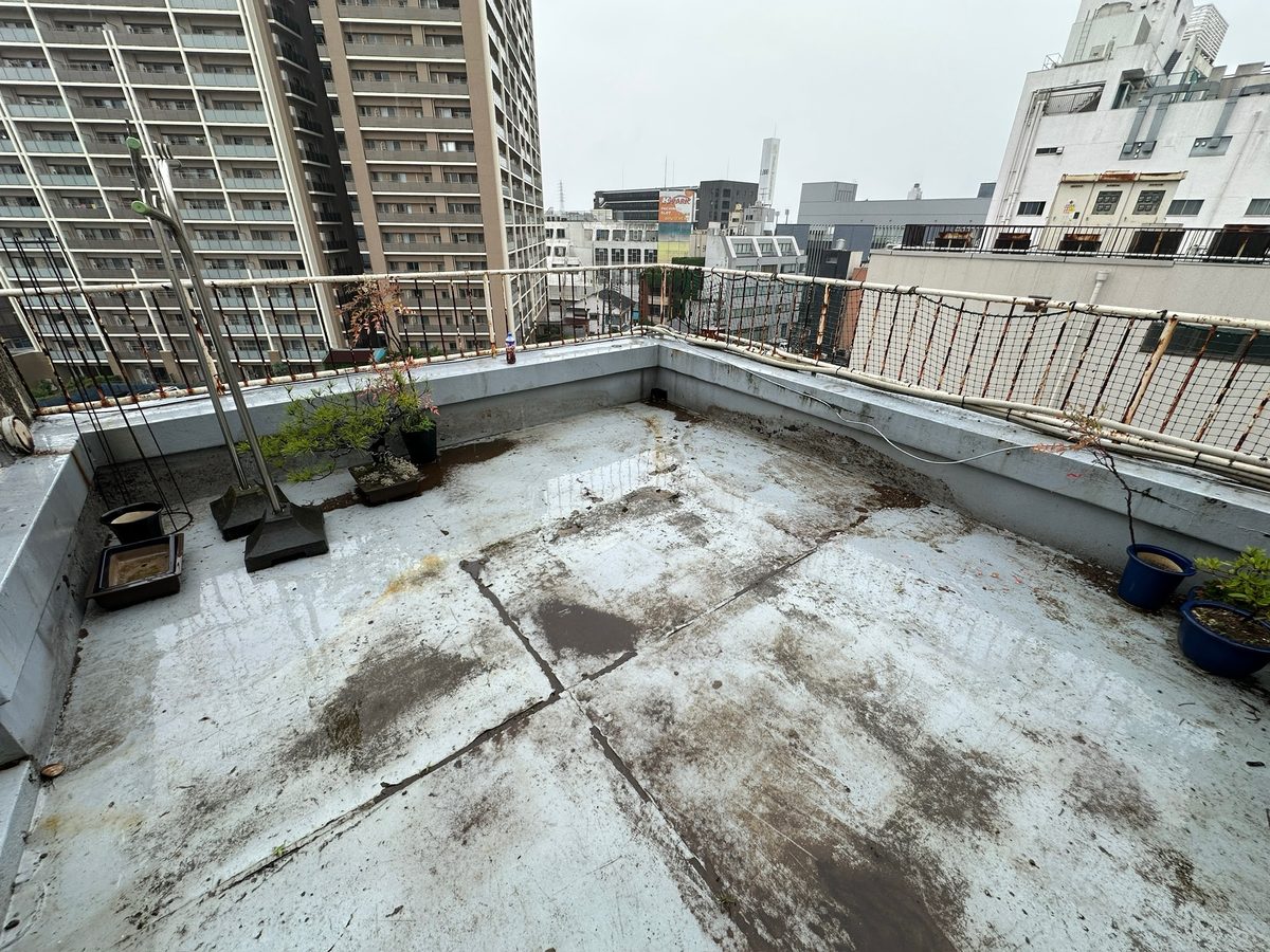 土浦市 屋上防水・鉄部塗装 現地調査（屋上）