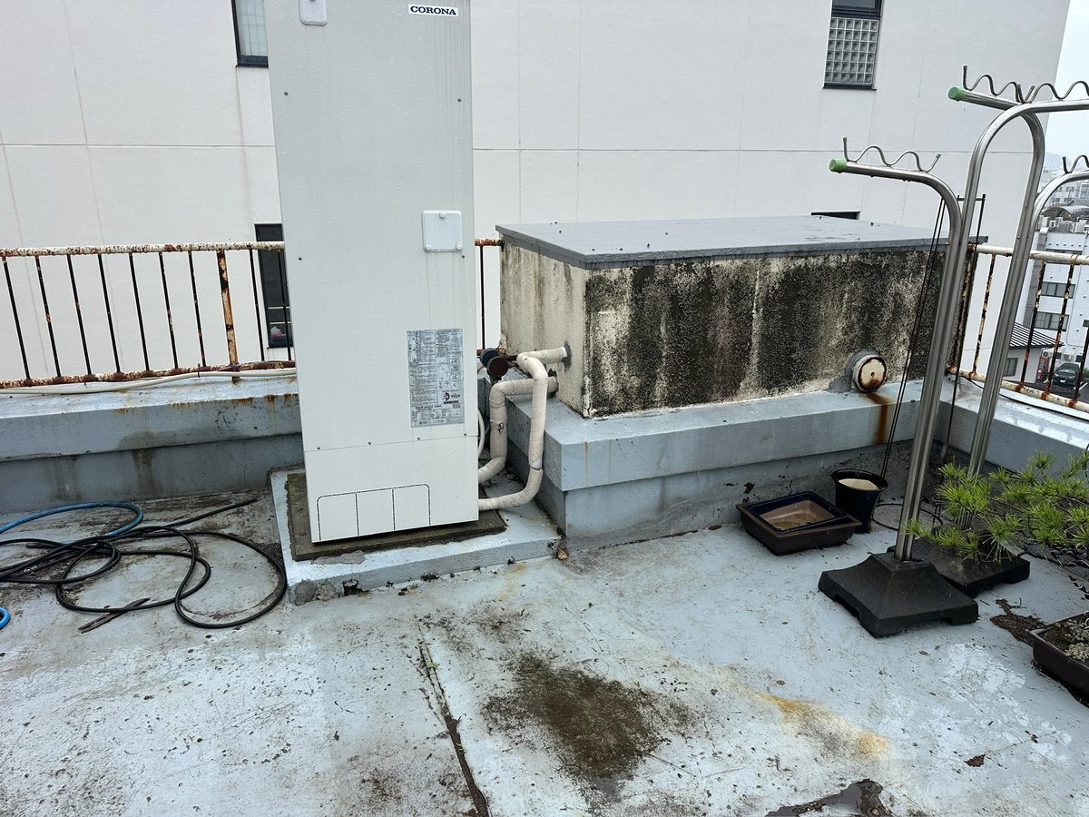 土浦市 屋上防水・鉄部塗装 現地調査（屋上）