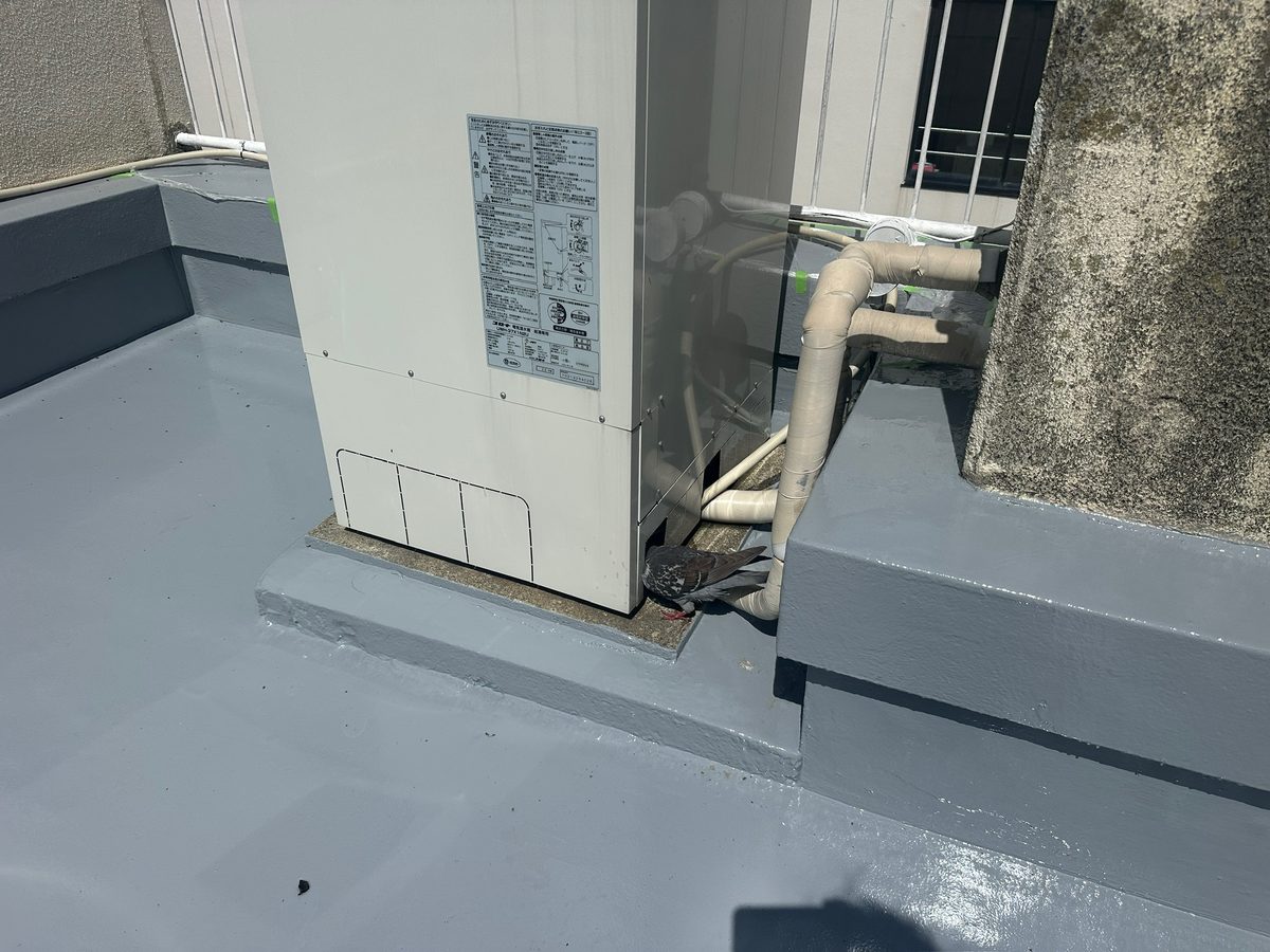土浦市 屋上防水・鉄部塗装 施工完了（屋上）