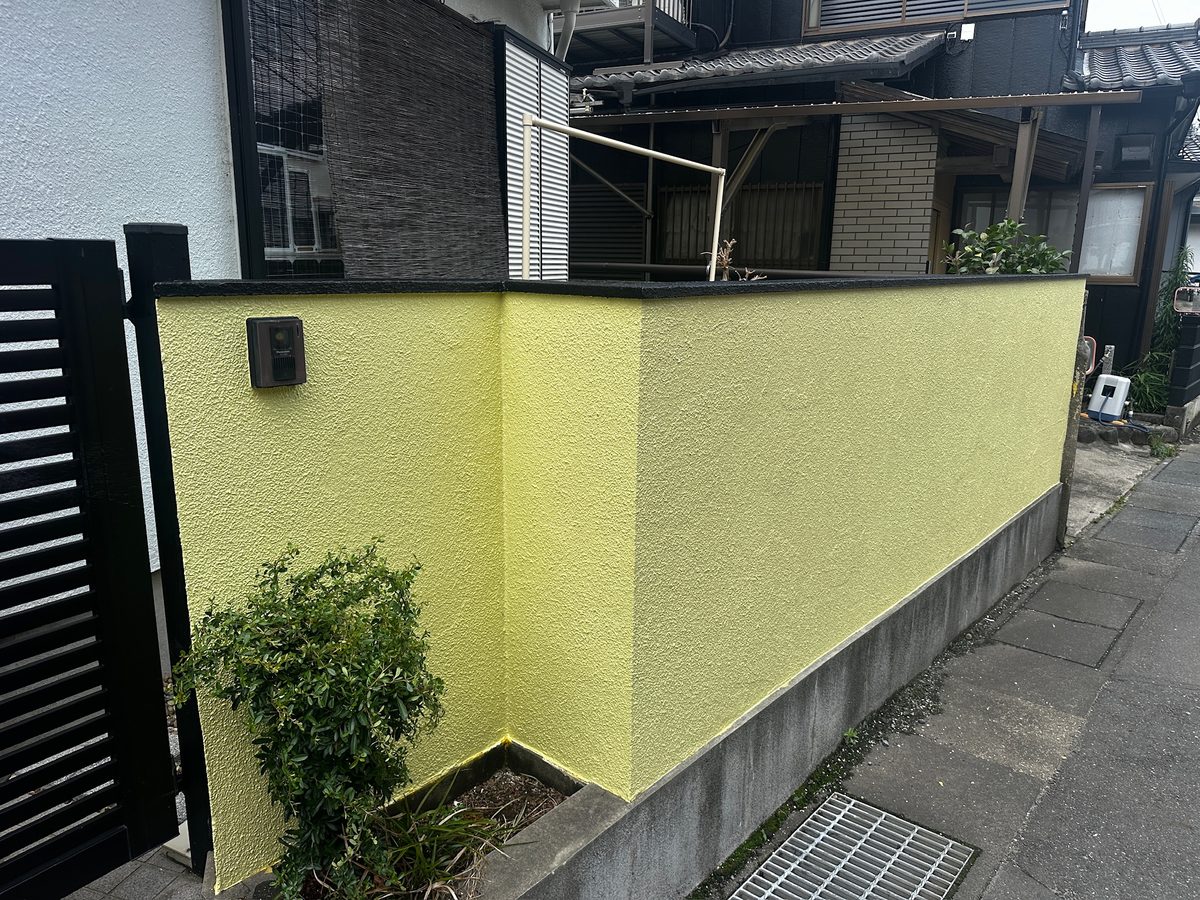 土浦市 外塀の塗装事例 施工後