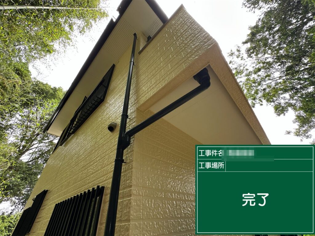 つくば市 外壁塗装 施工完了(2階)
