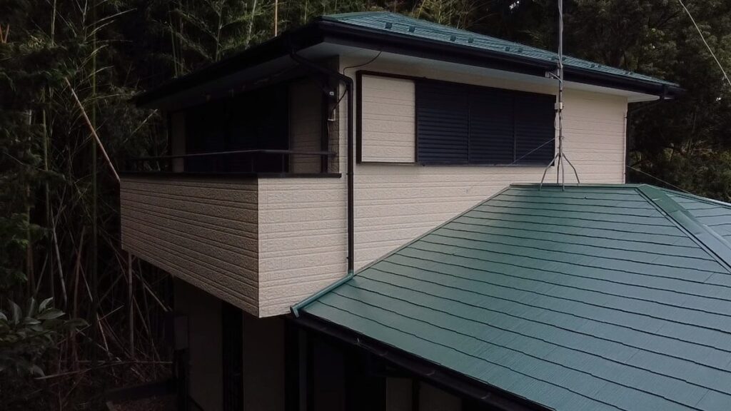 つくば市 外壁塗装 施工完了(屋根)