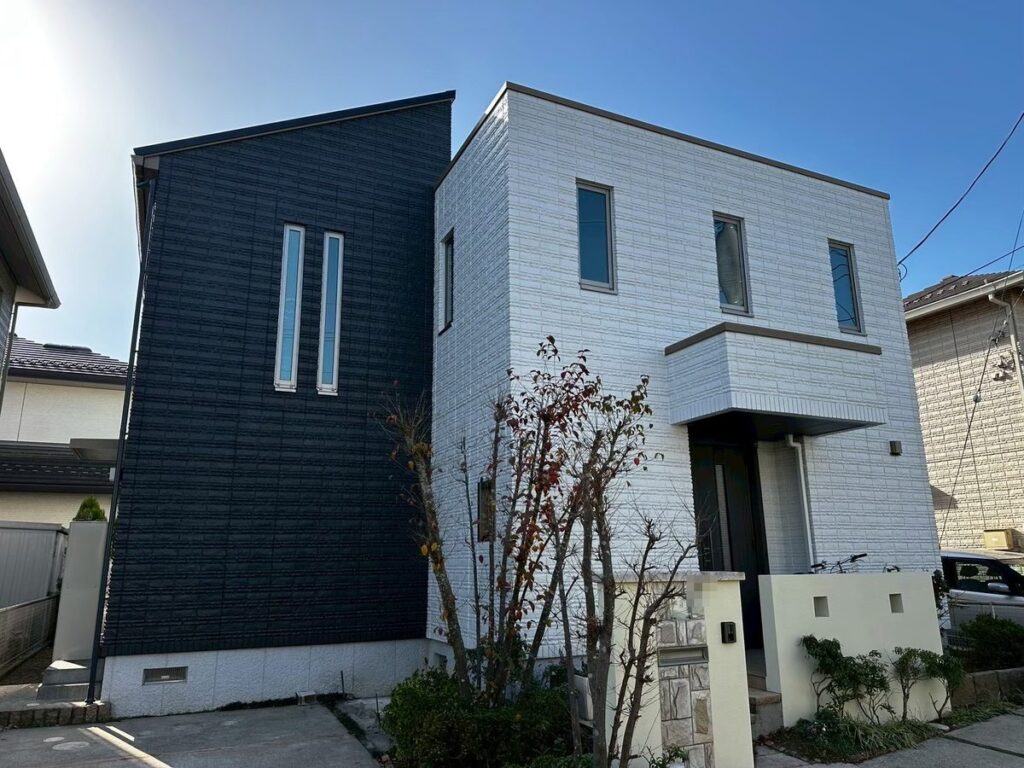 牛久市 T様邸 施工後 斜めから
